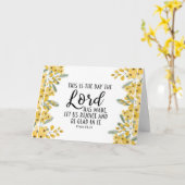 Psalm 118:24 Dit is de Dag van de Heer Kaart (Gele Bloem)
