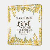 Psalm 118:24 Dit is de Dag van de Heer Keramisch Ornament (Links)