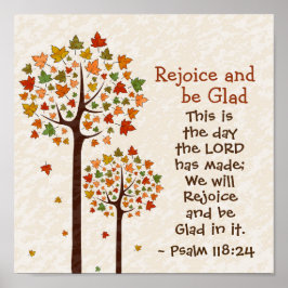 Psalm 118:24 Dit is de Dag van de Heer Poster