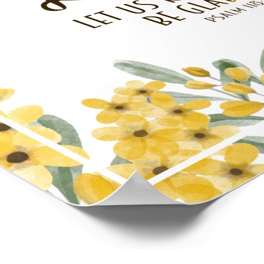 Psalm 118:24 Dit is de Dag van de Heer Poster (Hoek)