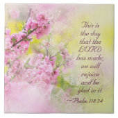 Psalm 118:24 Dit is de Dag van de Heer Tegeltje (Voorkant)