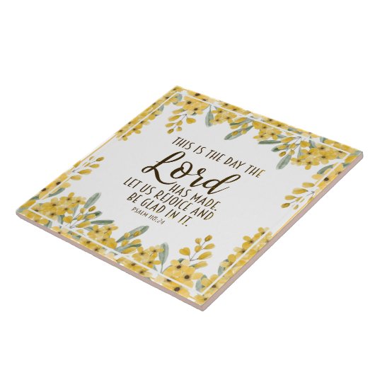 Psalm 118:24 Dit is de Dag van de Heer Tegeltje (Zijkant)