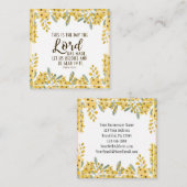 Psalm 118:24 Dit is de Dag van de Heer Vierkante Visitekaartje (Voorkant / Achterkant)