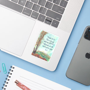 Psalm 118:24 Dit is de dag van de vallende bladere Sticker