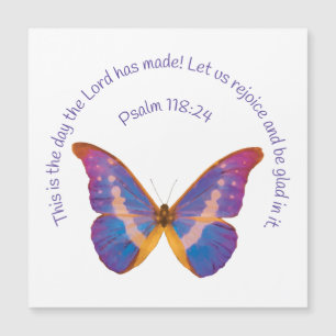 Psalm 118:24 en Waterverf Butterfly