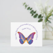 Psalm 118:24 en Waterverf Butterfly Briefkaart (Staand voorkant)