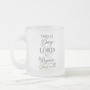 Psalm 118:24 KJV Deze Bijbeltekst Matglas Koffiemok