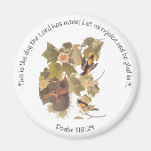 Psalm 118:24 met Baltimore Oriole Family Magneet (Voorkant)