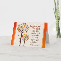 Psalm 118:24 Rejoice and be Glad, Autumn Trees