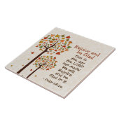 Psalm 118:24 Rejoice and be Glad, Autumn Trees Tegeltje (Zijkant)