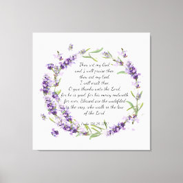 Psalm 118: 28-119:1 acryldruk canvas afdruk