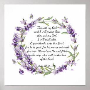 psalm 118: 28-119:1  poster