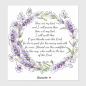 Psalm 118: 28-119:1 sticker (Vel)