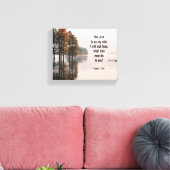 Psalm 118:6 Heer staat aan mijn kant Ik zal niet b Canvas Afdruk (Insitu (Woonkamer))