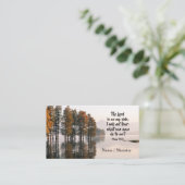 Psalm 118:6 Heer staat aan mijn kant Ik zal niet b Visitekaartje (Staand voorkant)