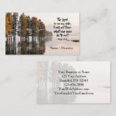 Psalm 118:6 Heer staat aan mijn kant Ik zal niet b Visitekaartje (Voorkant / Achterkant)