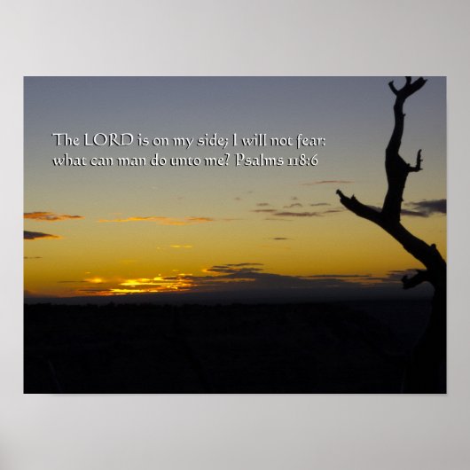 Psalm 118:6 poster (Voorkant)
