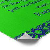 Psalm 118:8 poster met twee zijden (Hoek)