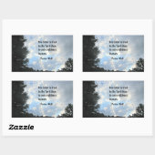 Psalm 118:8 rechthoekige sticker (Vel)