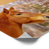 Psalm 118 Bijbel Poster van kastanjepaarden (Hoek)