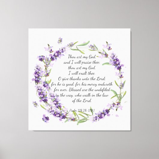 Psalm 118 canvasafdruk canvas afdruk (Voorkant)