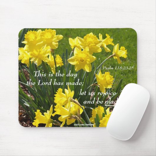 Psalm 118 Daffodil Mousepad Muismat (Met muis)