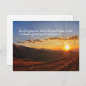 Psalm 118 - Dit is de dag die de Heer heeft gemaak Briefkaart (Voorkant / Achterkant)