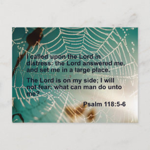 Psalm 118 - Ik riep de Heer op Briefkaart