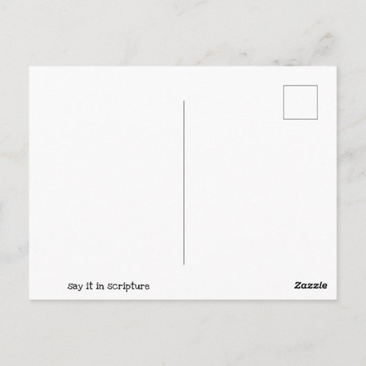 Psalm 118 Scripture Verse Post Card Briefkaart (Achterkant)