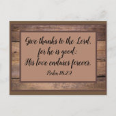 Psalm 118 Scripture Verse Post Card Briefkaart (Voorkant)
