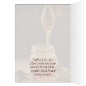 Psalm 119:103 Je woorden zijn zoeter dan honing (Binnen (Links))