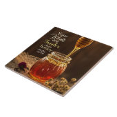 Psalm 119:103 Je woorden zijn zoeter dan honing Tegeltje (Zijkant)