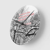 Psalm 119:105 Bijbel Verse Aangepast Christelijk c Ronde Klok (Hoek)