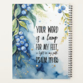 Psalm 119:105 Christelijk Bijbelvers over Afbeeldi Planner (Achterkant)