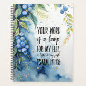 Psalm 119:105 Christelijk Bijbelvers over Afbeeldi Planner (Voorkant)