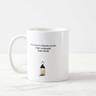 Psalm 119:105 Christian Mug | Inspirational Coffee Koffiemok