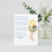 Psalm 119:105 Geïnspireerd Gedicht- Kaarsdame Briefkaart (Staand voorkant)