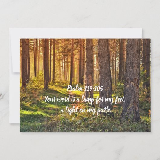Psalm 119:105 kaart (Voorkant)