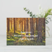 Psalm 119:105 kaart (Staand voorkant)
