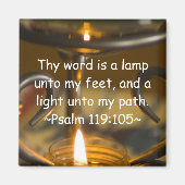 psalm 119:105 Magnet (Voorkant)