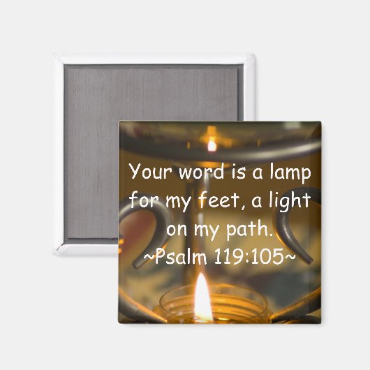 psalm 119:105 Magnet (Voorkant / Achterkant)