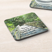 Psalm 119:105 Mijn woord is een lamp.. Bier Onderzetter (Linkerzijde)