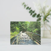 Psalm 119:105 Mijn woord is een lamp.. Briefkaart (Staand voorkant)