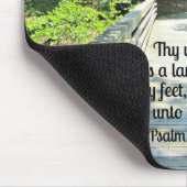 Psalm 119:105 Mijn woord is een lamp.. Muismat (Hoek)