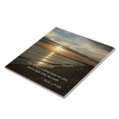 Psalm 119:105 Mijn woord is een lamp Tegeltje (Zijkant)