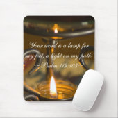 Psalm 119:105 Mousepad Muismat (Met muis)