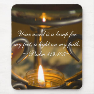 Psalm 119:105 Mousepad Muismat