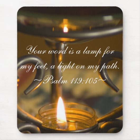 Psalm 119:105 Mousepad Muismat (Voorkant)