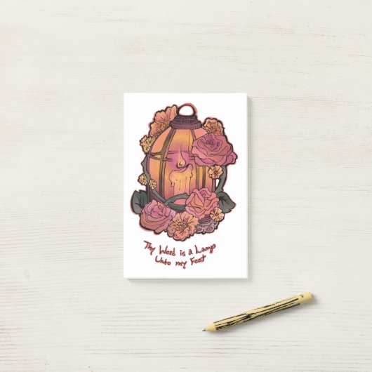 Psalm 119:105 post-it® notes (Op bureau)