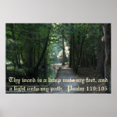 Psalm 119:105 poster (Voorkant)